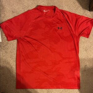 Under Armour Men's Vibrant Red Short Sleeve Tee L
